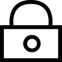 interface,security,padlock,tool,lock,locked,outline,outlined,rectangular